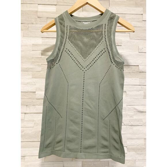 Olive Green Sleeveless Women's Top - Picture 1 of 5